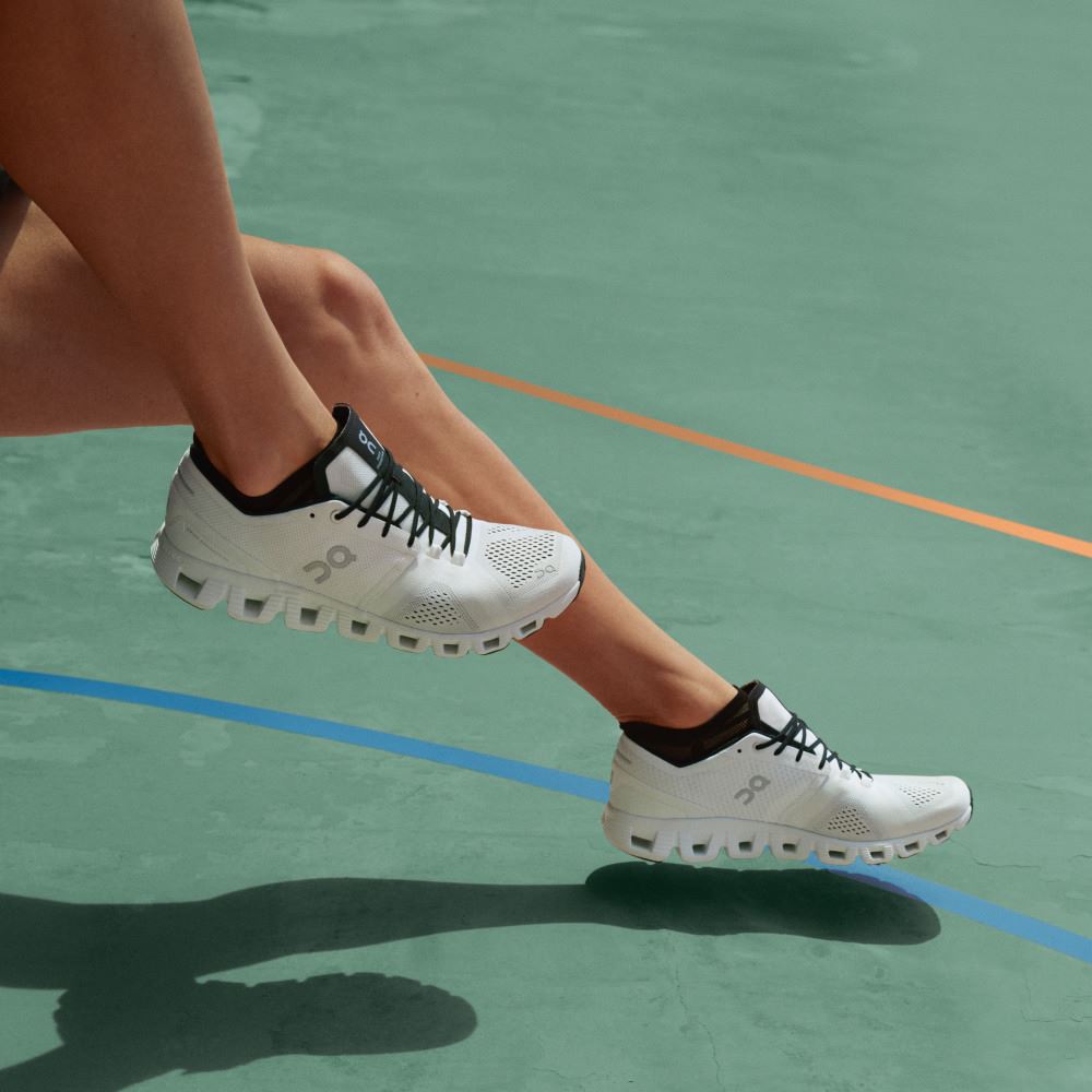 On New Cloud X - Workout and Cross Training Shoe - White | Black ON95XF245