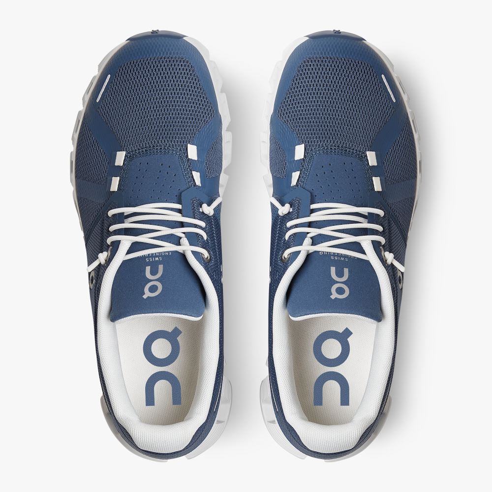 On Running 5 - the lightweight shoe for everyday performance - Denim | White ON95XF303