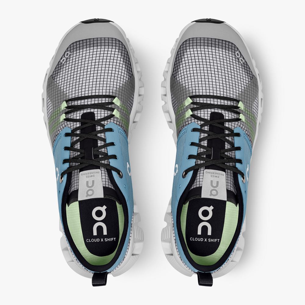 On Running X Shift: Colorful Lightweight Workout Shoe - Niagara | White ON95XF352