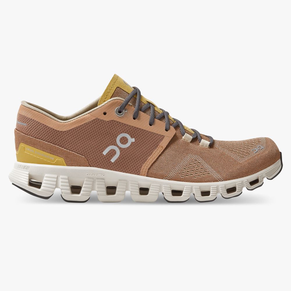 On New Cloud X - Workout and Cross Training Shoe - Mocha | Sand ON95XF360