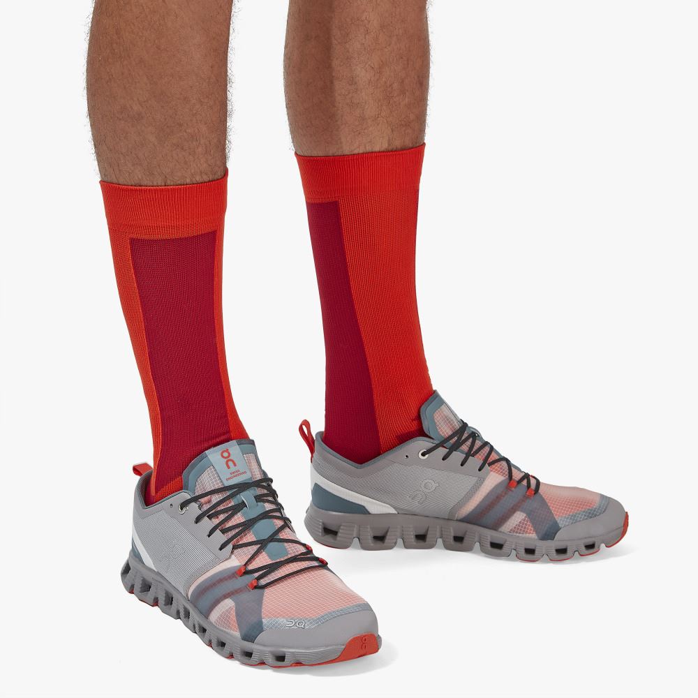 On Running X Shift: Colorful Lightweight Workout Shoe - Alloy | Red ON95XF231