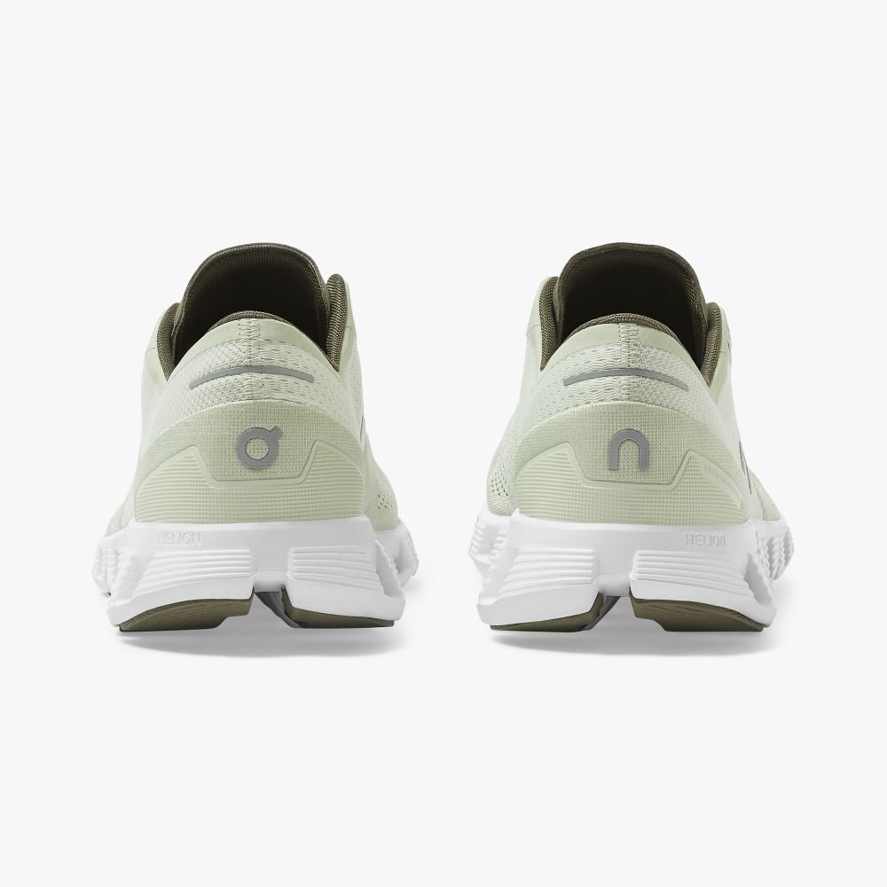 On New Cloud X - Workout and Cross Training Shoe - Aloe | White ON95XF239