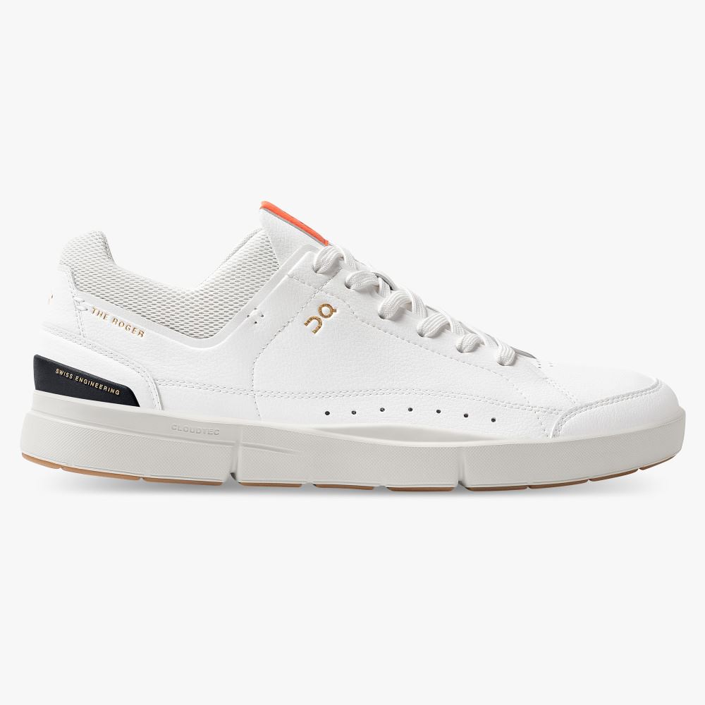 On THE ROGER: tennis-inspired sneaker by On & Roger Federer - White | Flame ON95XF279