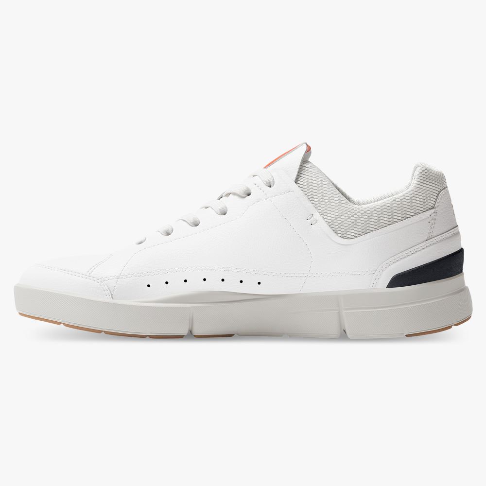 On THE ROGER: tennis-inspired sneaker by On & Roger Federer - White | Flame ON95XF279