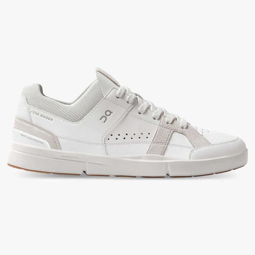 On THE ROGER Clubhouse: the expressive everyday sneaker - White | Sand ON95XF290