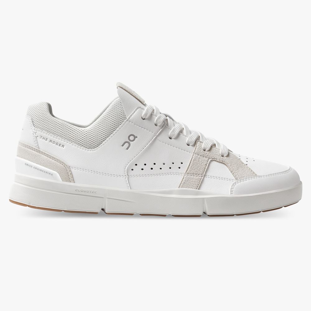 On THE ROGER Clubhouse: the expressive everyday sneaker - White | Sand ON95XF290 - Click Image to Close