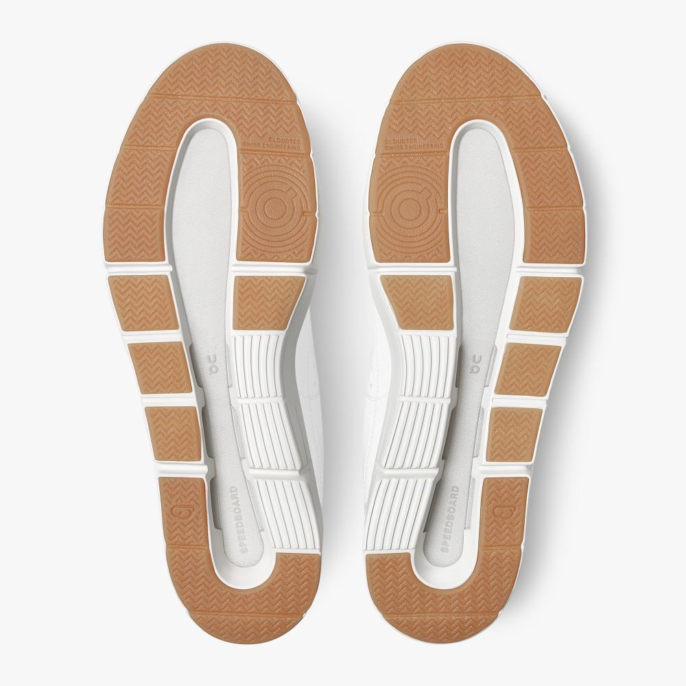 On THE ROGER Clubhouse: the expressive everyday sneaker - White | Sand ON95XF290