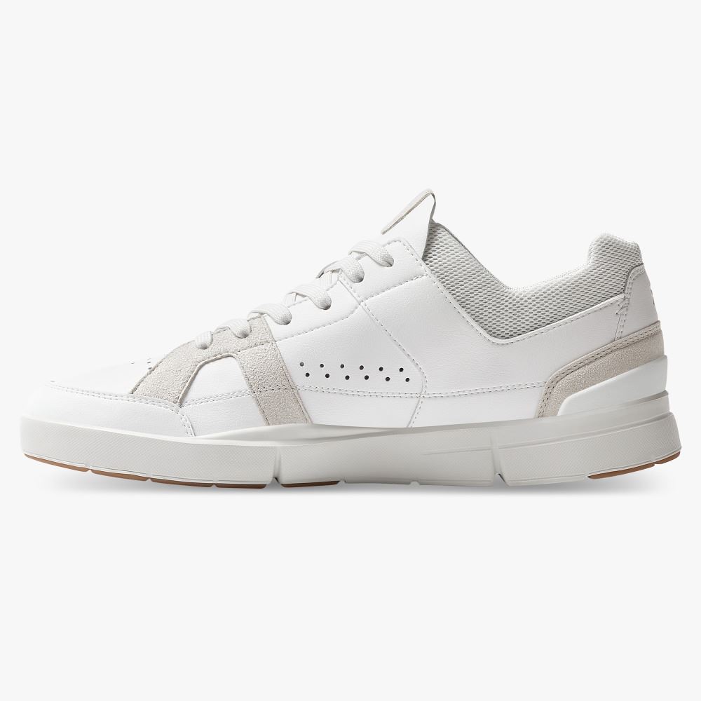 On THE ROGER Clubhouse: the expressive everyday sneaker - White | Sand ON95XF290 - Click Image to Close