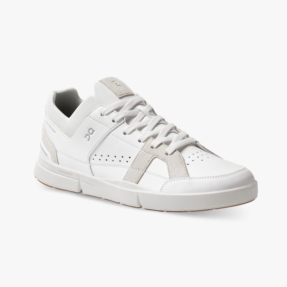 On THE ROGER Clubhouse: the expressive everyday sneaker - White | Sand ON95XF290