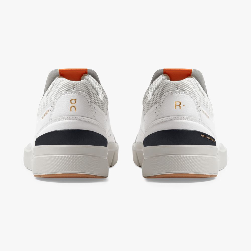 On THE ROGER: tennis-inspired sneaker by On & Roger Federer - White | Flame ON95XF392