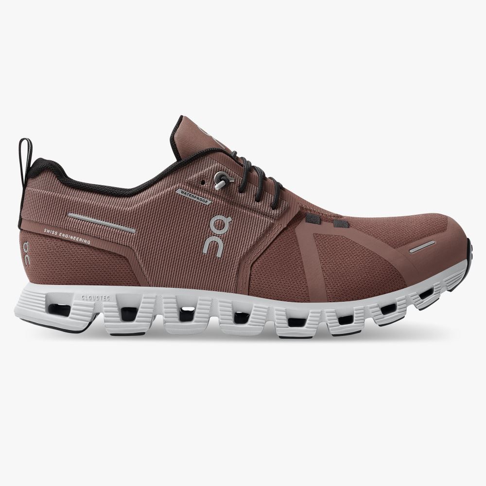On Running 5 Waterproof - Lightweight Waterproof Running Shoe - Cocoa | Frost ON95XF297