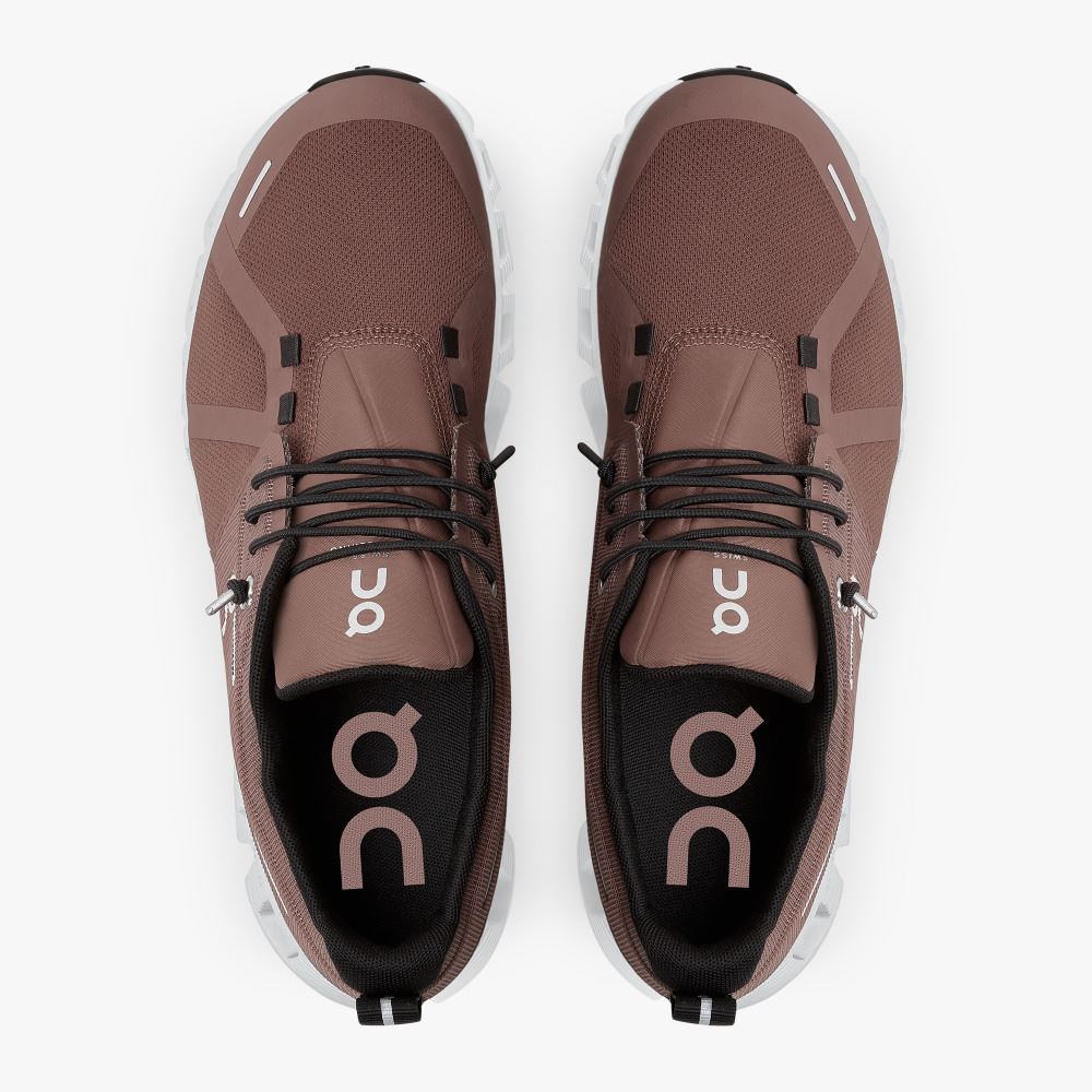On Running 5 Waterproof - Lightweight Waterproof Running Shoe - Cocoa | Frost ON95XF297