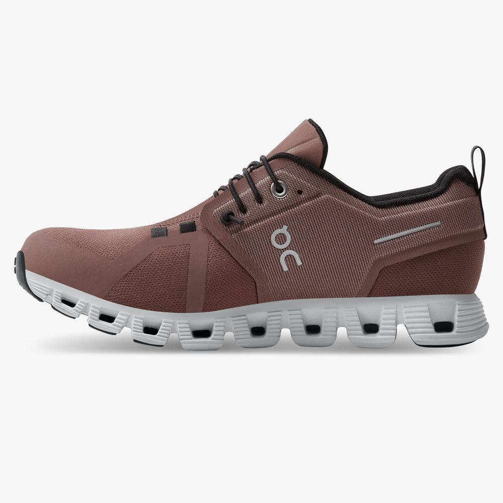 On Running 5 Waterproof - Lightweight Waterproof Running Shoe - Cocoa | Frost ON95XF297