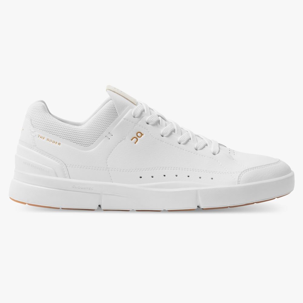 On THE ROGER: tennis-inspired sneaker by On & Roger Federer - White | Gum ON95XF280