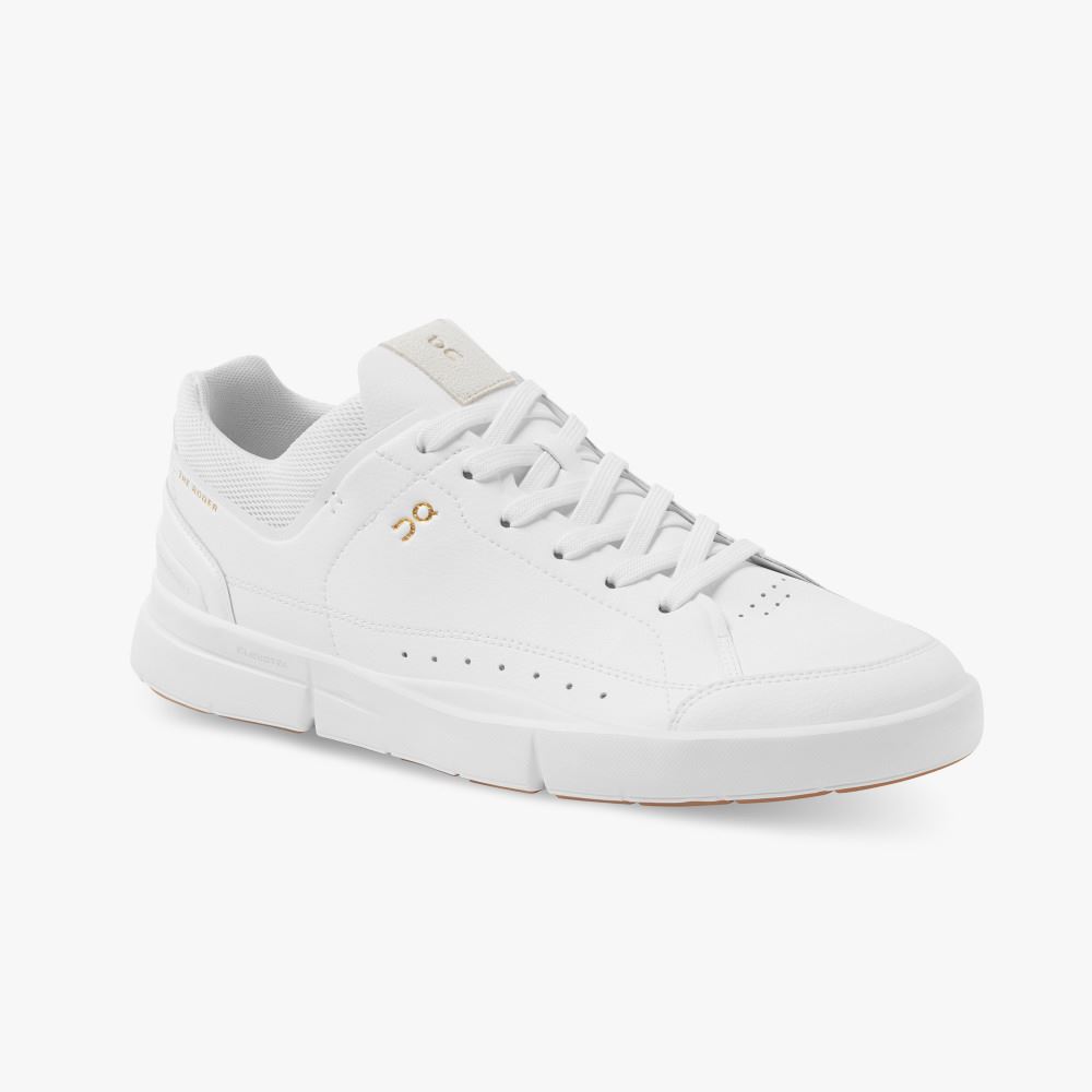 On THE ROGER: tennis-inspired sneaker by On & Roger Federer - White | Gum ON95XF280