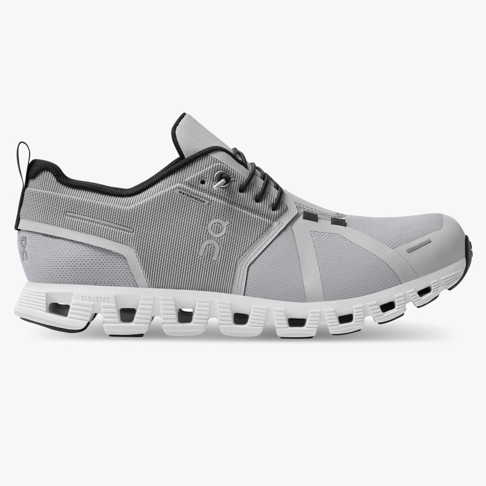 On Running 5 Waterproof - Lightweight Waterproof Running Shoe - Glacier | White ON95XF298