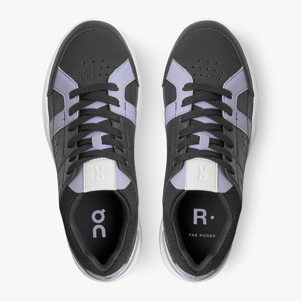 On THE ROGER Clubhouse: the expressive everyday sneaker - Black | Lavender ON95XF399 - Click Image to Close