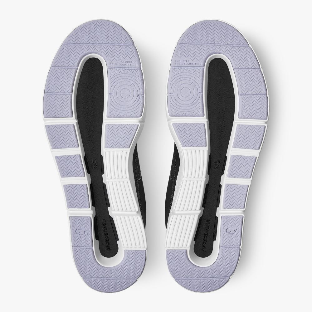 On THE ROGER Clubhouse: the expressive everyday sneaker - Black | Lavender ON95XF399