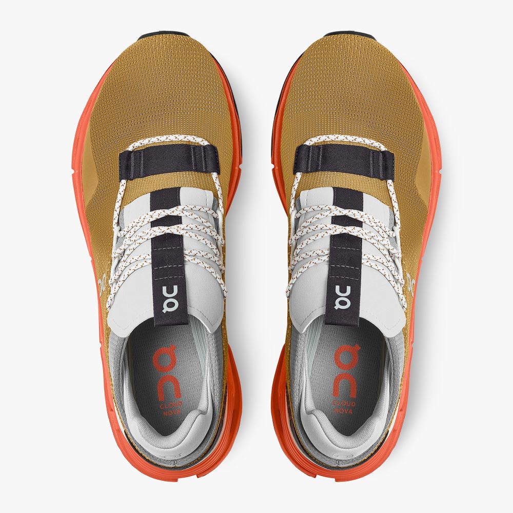 On Runningnova - The lightweight sneaker for all-day comfort - Cumin | Flame ON95XF256