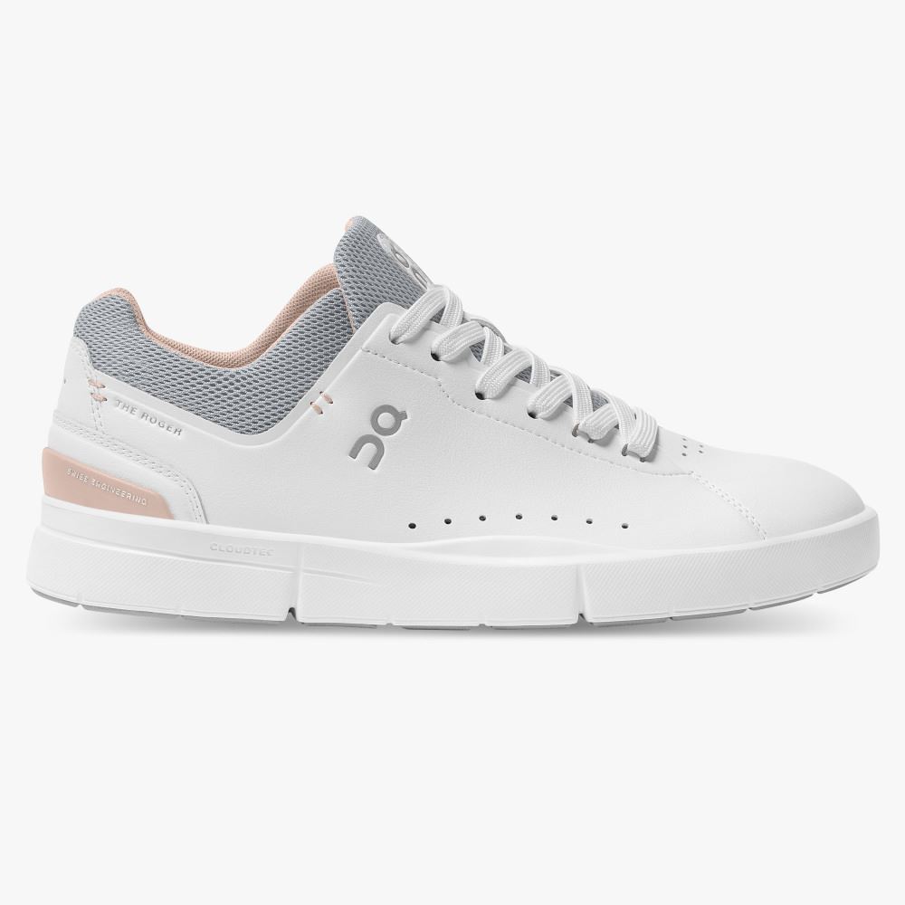 On THE ROGER Advantage: the versatile everyday sneaker - White | Rose ON95XF389