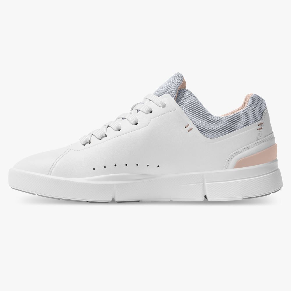 On THE ROGER Advantage: the versatile everyday sneaker - White | Rose ON95XF389