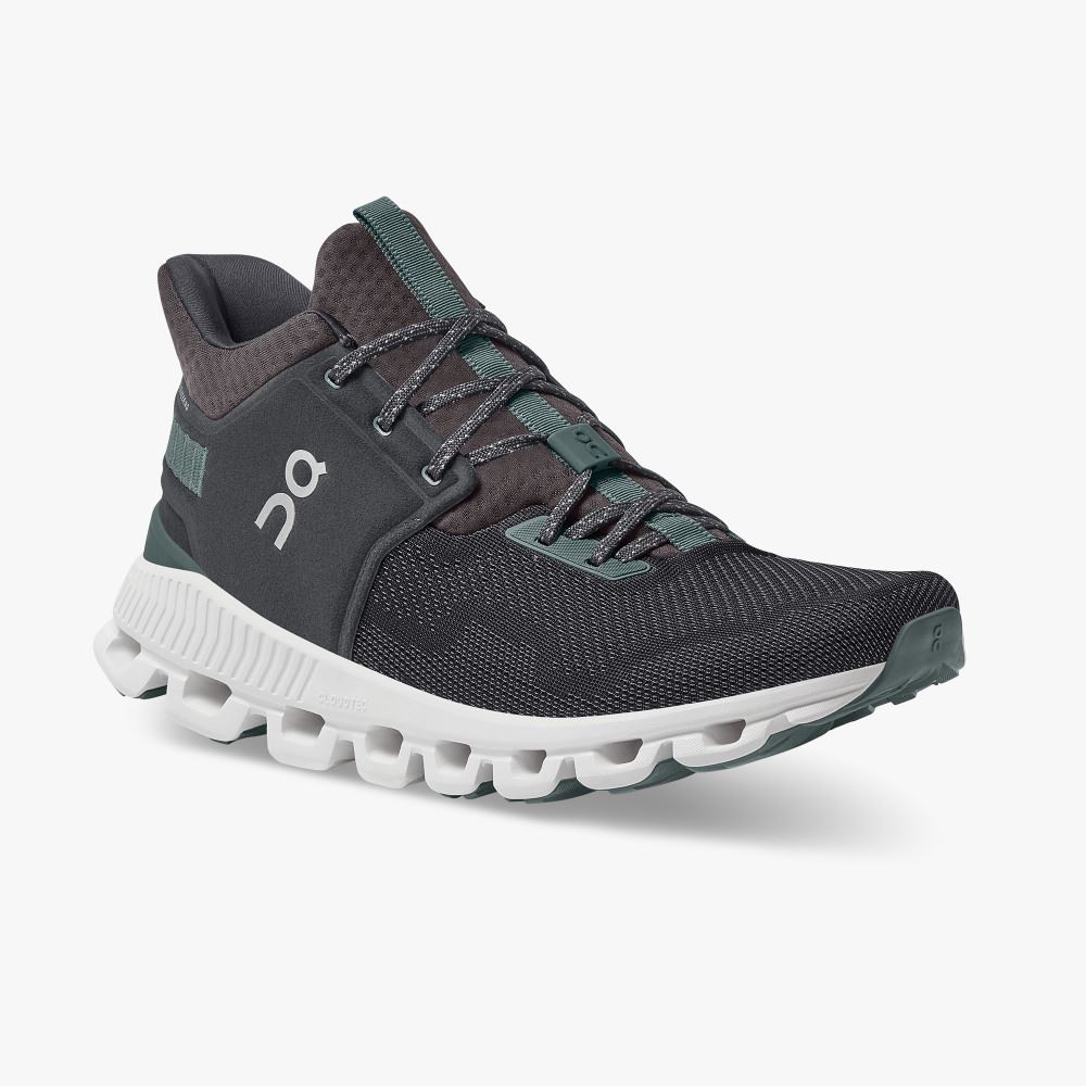 On Running Hi Edge - The street-ready sneaker silhouette - Black | Olive ON95XF200