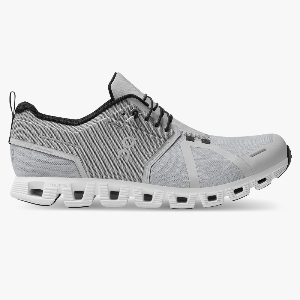 On Running 5 Waterproof - Lightweight Waterproof Running Shoe - Glacier | White ON95XF173