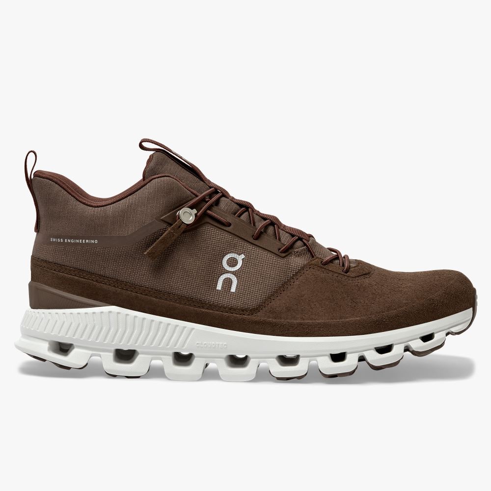 On Running Hi - High Top Sneaker - Cocoa ON95XF208 - Click Image to Close