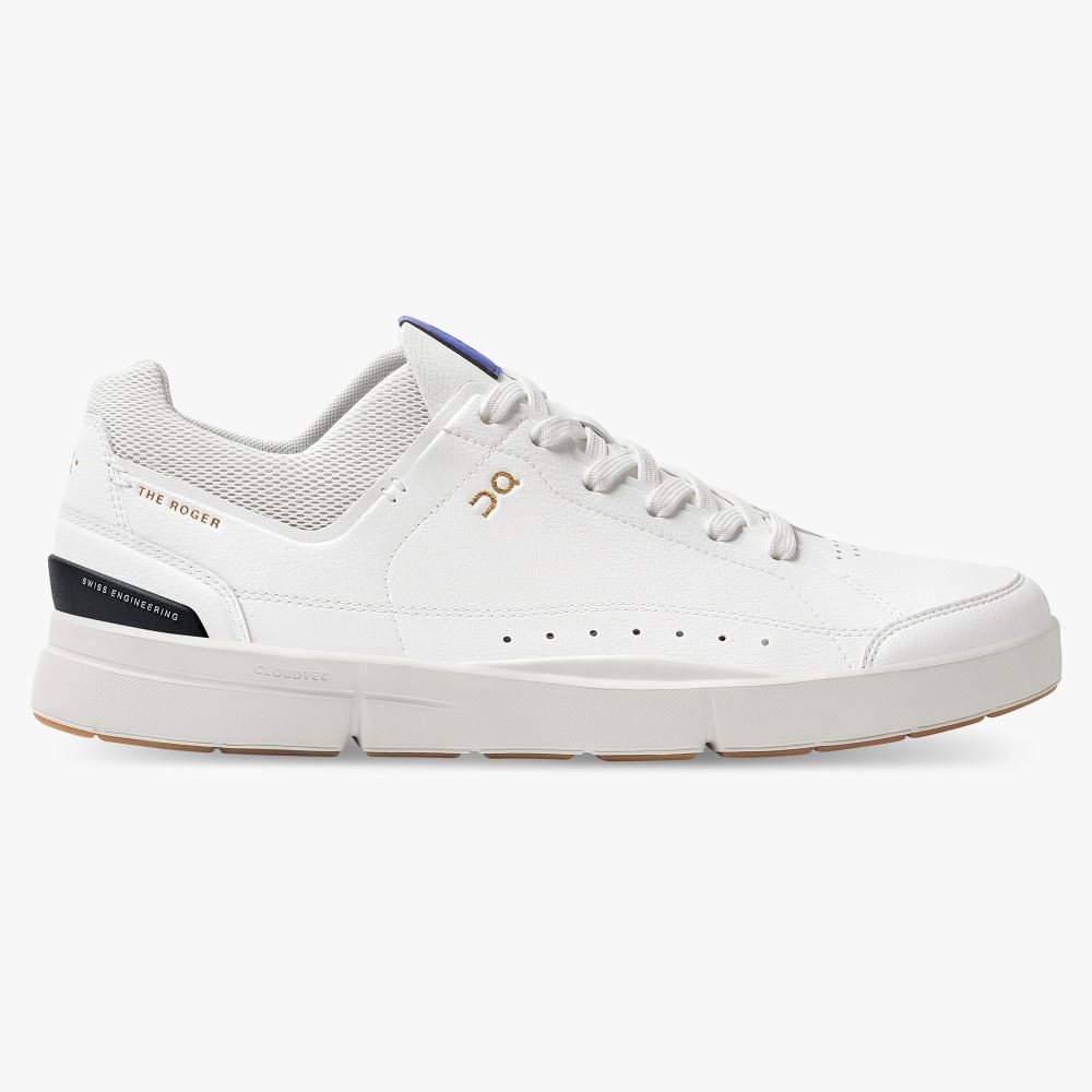 On THE ROGER: tennis-inspired sneaker by On & Roger Federer - White | Indigo ON95XF281