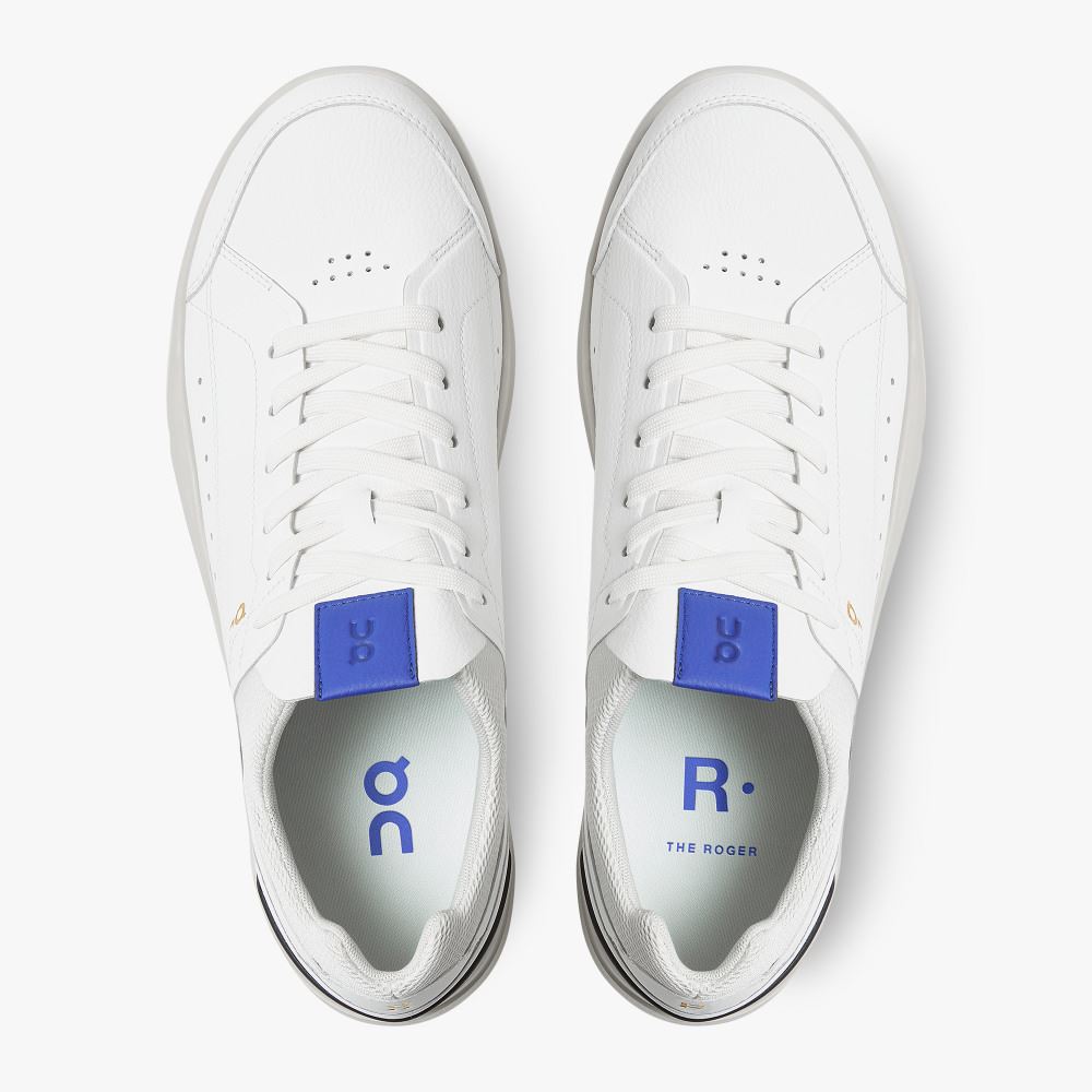On THE ROGER: tennis-inspired sneaker by On & Roger Federer - White | Indigo ON95XF281