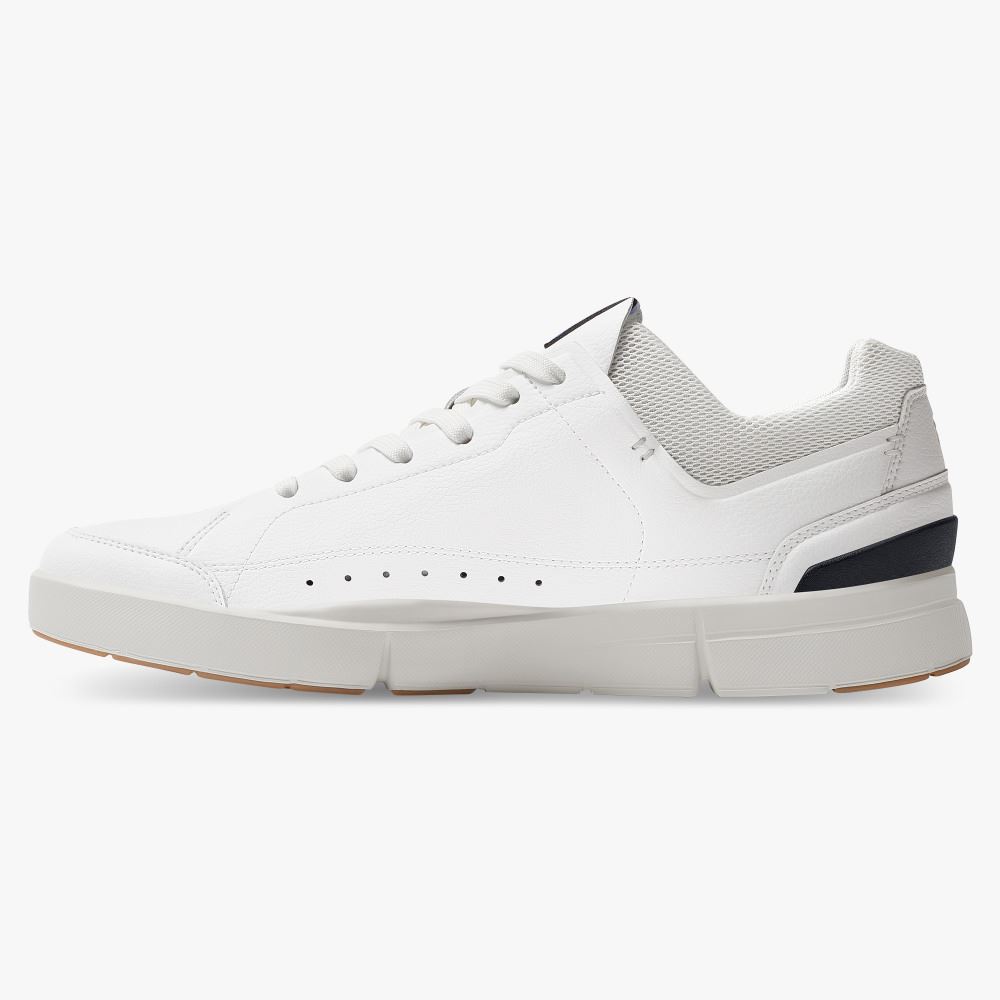 On THE ROGER: tennis-inspired sneaker by On & Roger Federer - White | Indigo ON95XF281