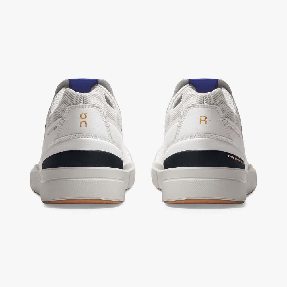 On THE ROGER: tennis-inspired sneaker by On & Roger Federer - White | Indigo ON95XF281