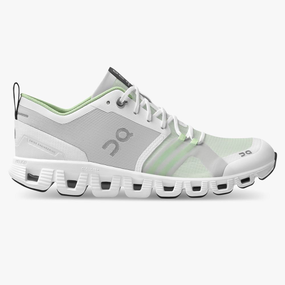 On Running X Shift: Colorful Lightweight Workout Shoe - White | Matcha ON95XF355 - Click Image to Close