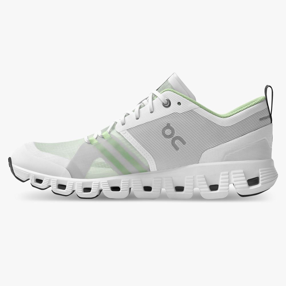 On Running X Shift: Colorful Lightweight Workout Shoe - White | Matcha ON95XF355 - Click Image to Close