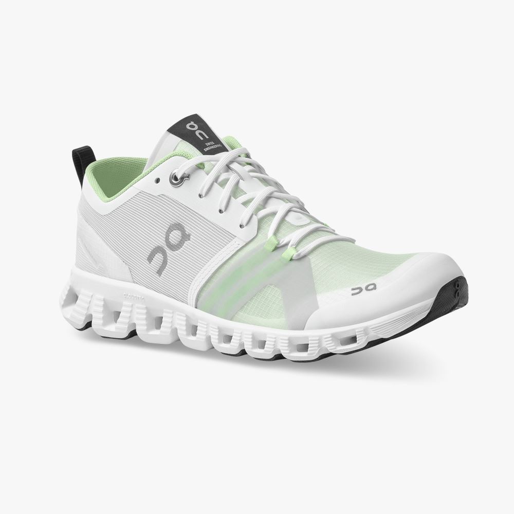 On Running X Shift: Colorful Lightweight Workout Shoe - White | Matcha ON95XF355 - Click Image to Close