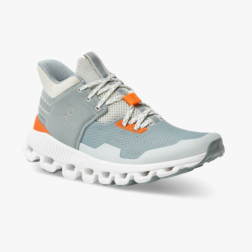 On Running Hi Edge - The street-ready sneaker silhouette - Cobble | Sea ON95XF322