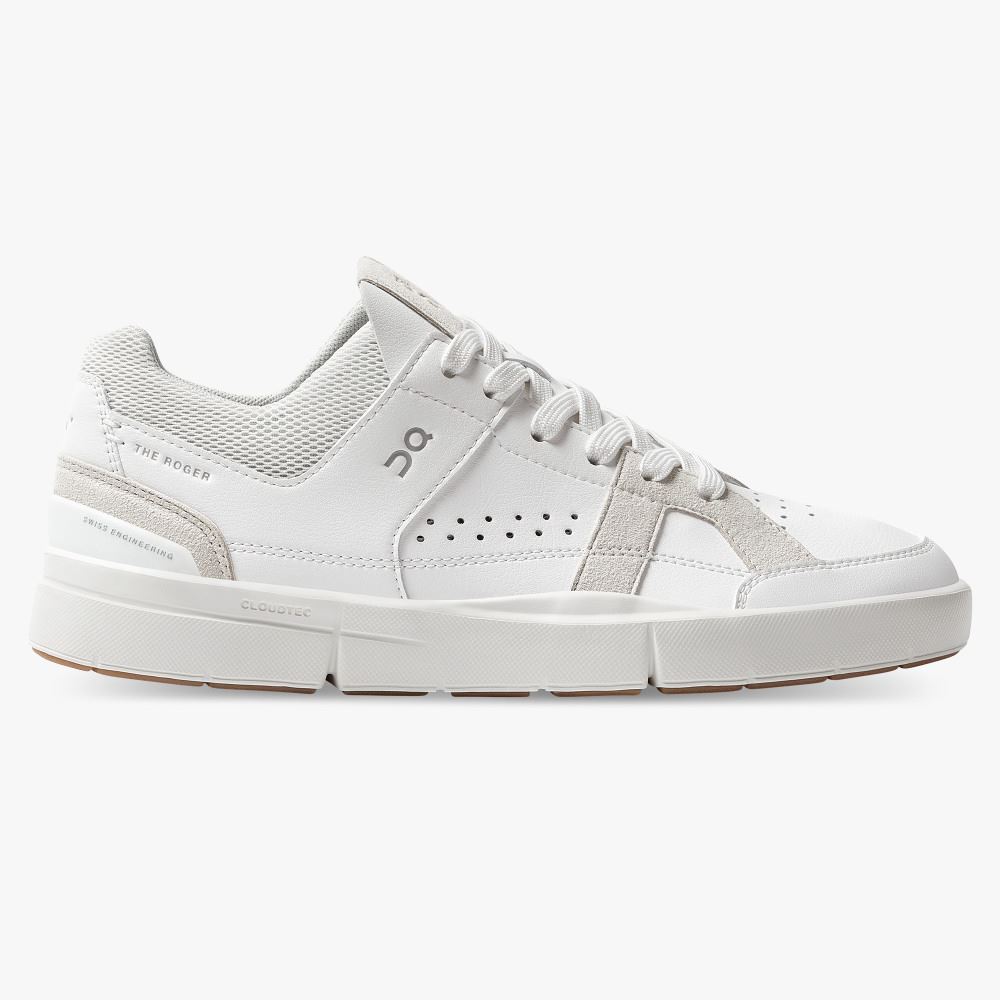 On THE ROGER Clubhouse: the expressive everyday sneaker - White | Sand ON95XF404