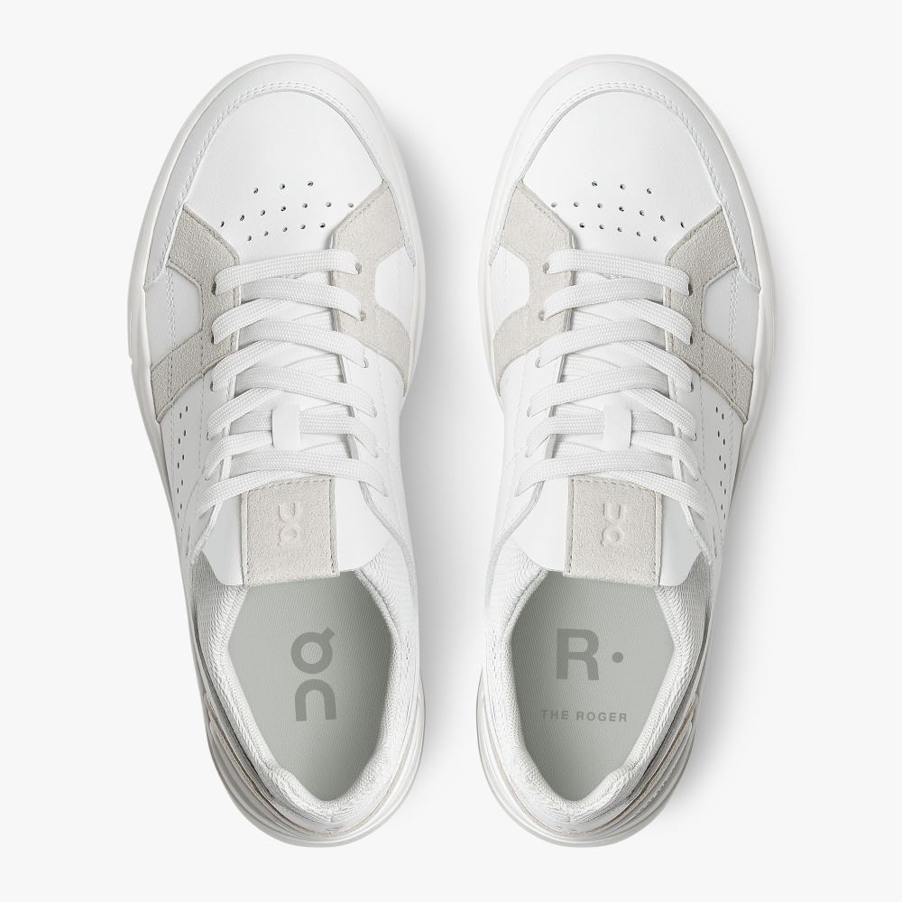 On THE ROGER Clubhouse: the expressive everyday sneaker - White | Sand ON95XF404 - Click Image to Close