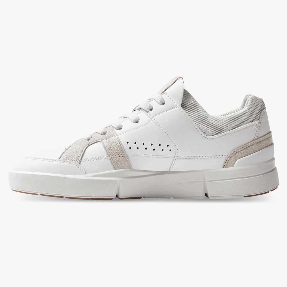 On THE ROGER Clubhouse: the expressive everyday sneaker - White | Sand ON95XF404