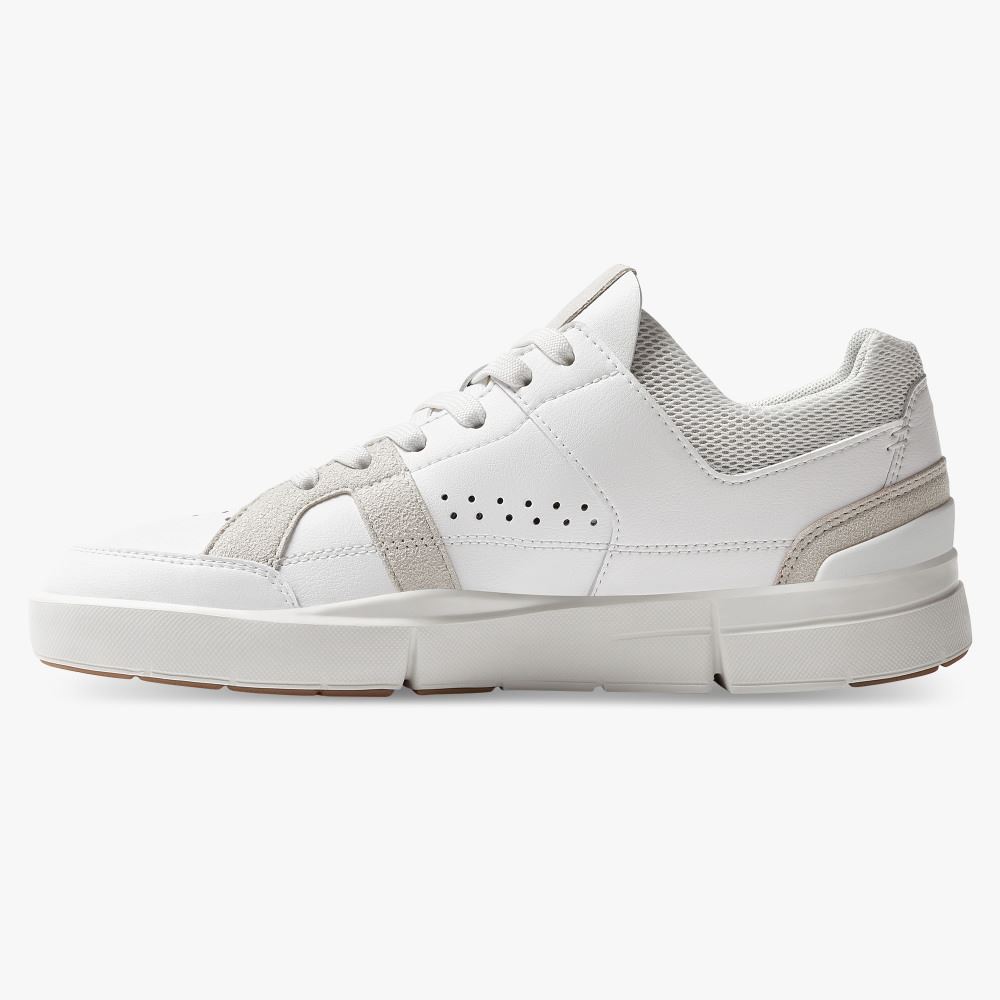 On THE ROGER Clubhouse: the expressive everyday sneaker - White | Sand ON95XF404 - Click Image to Close