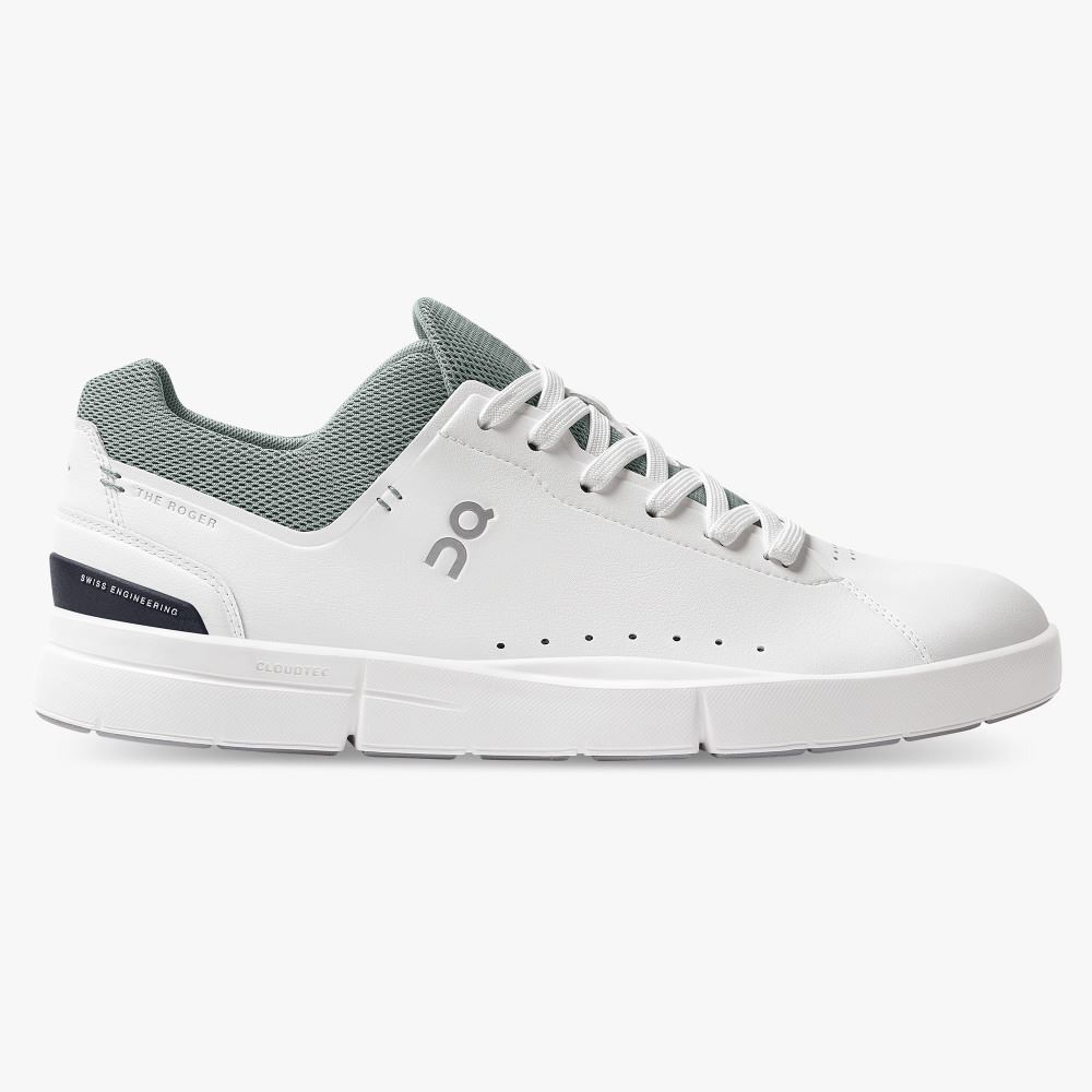 On THE ROGER Advantage: the versatile everyday sneaker - White | Eucalyptus ON95XF272