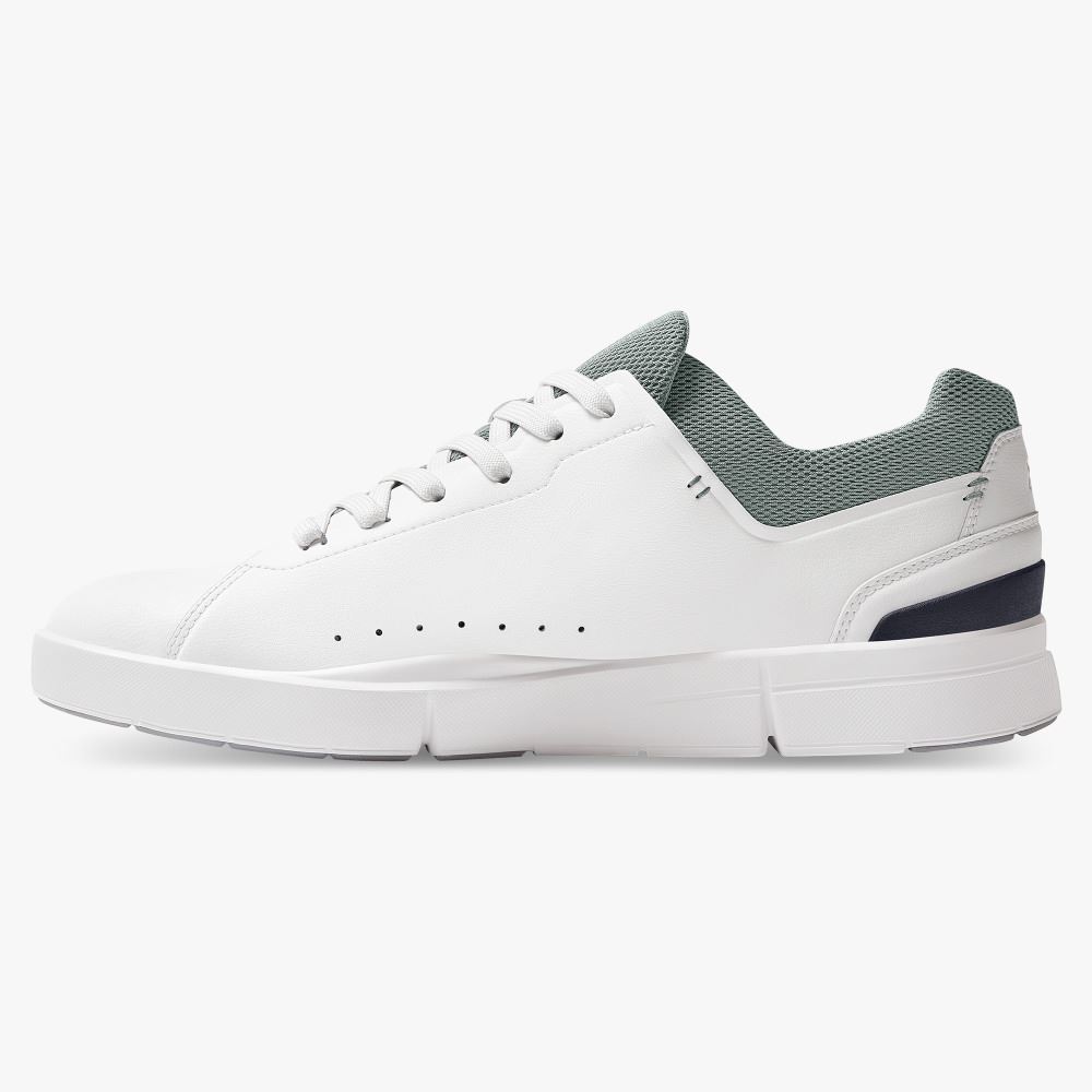 On THE ROGER Advantage: the versatile everyday sneaker - White | Eucalyptus ON95XF272