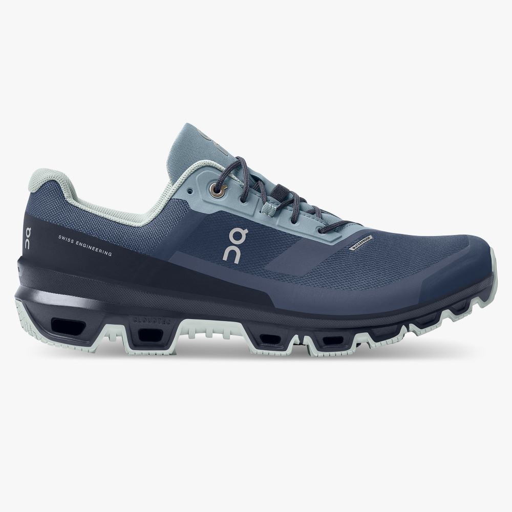On Cloudventure Waterproof: Trail Running Shoe - Denim | Midnight ON95XF70 - Click Image to Close