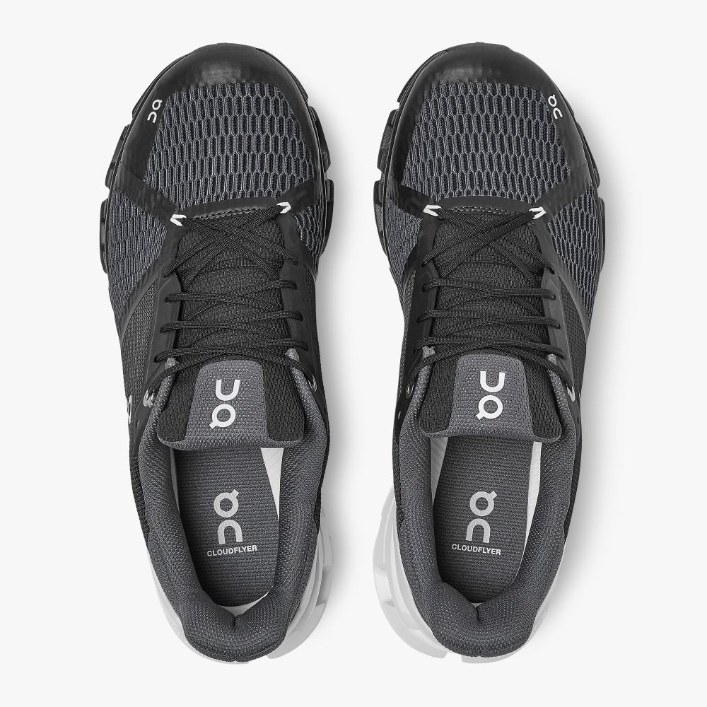 On Cloudflyer Wide: wide-fit, lightweight running shoe - Black | White ON95XF65