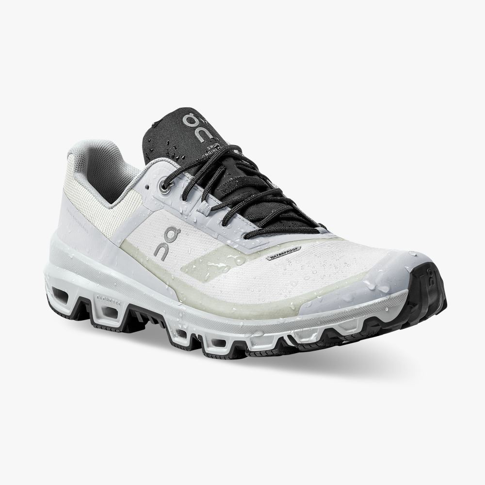 On Cloudventure Waterproof: Trail Running Shoe - Glacier | Black ON95XF82 - Click Image to Close